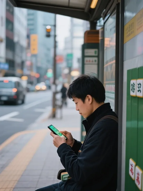 通勤路上打麻将